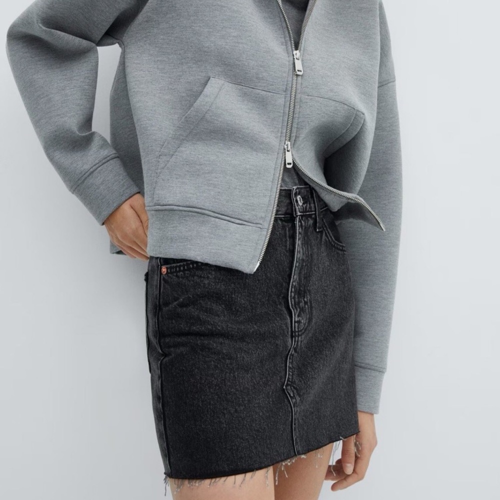 Women's Gray Zip-Up Hoodie